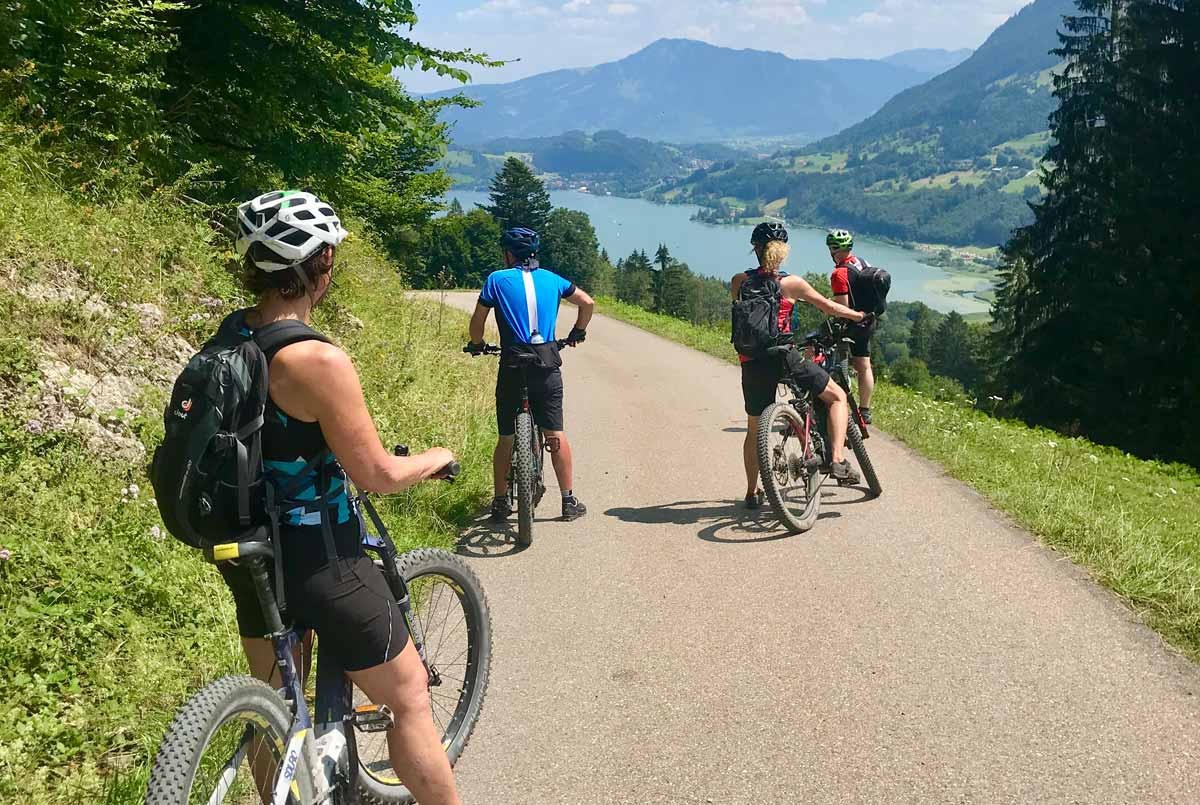Geteerte Fahrradtourenwege